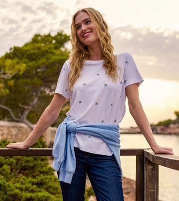 Women wearing Long Sleeve Polo Shirt