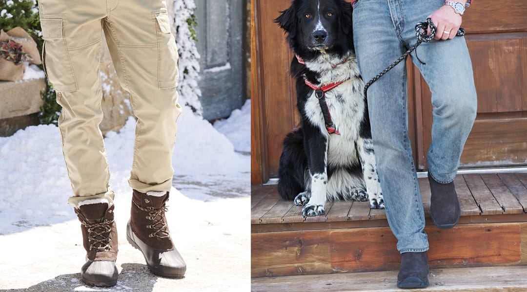Snow boots vs. winter shoes