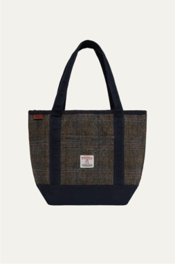 Open Top Tote with Harris Tweed
