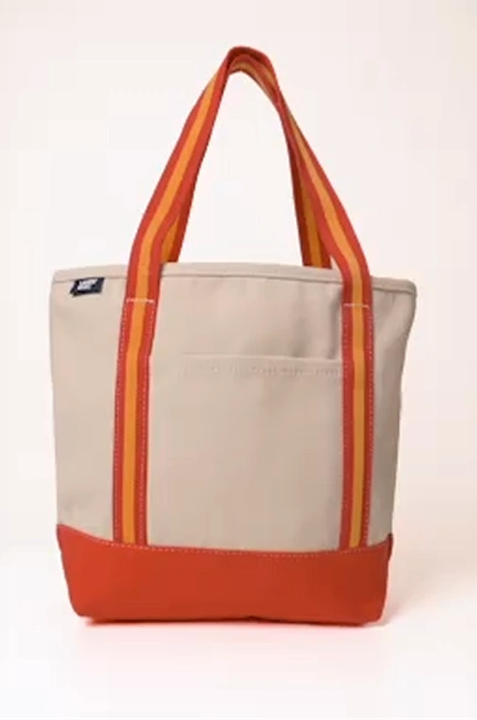 Red Yellow Stripe Tote