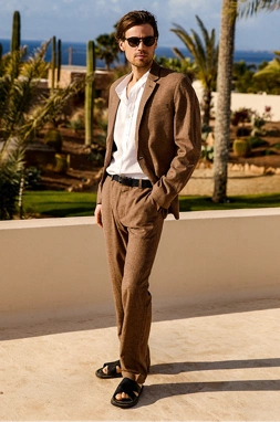 Soft Ease Linen Blend Trousers