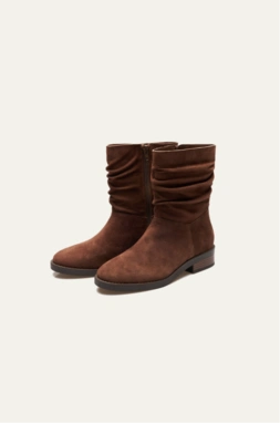 Suede Slouch Boots