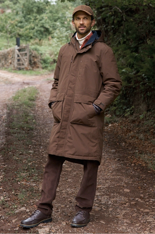 Man wearing a Squall Coat